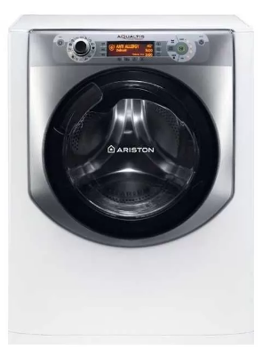 11 are ARISTON WASHING MACHINE 11 KG 1600 RPM DIGITAL STEAM SILVER AQ113D 697D X EX - Image 1