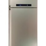 Sharp refrigerator digital no frost 385 liter, 2 doors in champagne color starting with plasma cluster sj-pc48a (ch)