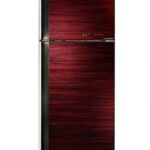 SHARP Refrigerator Inverter Digital No Frost 450 Liter, 2 Glass Doors In Red Color SJ-GV58A(RD)