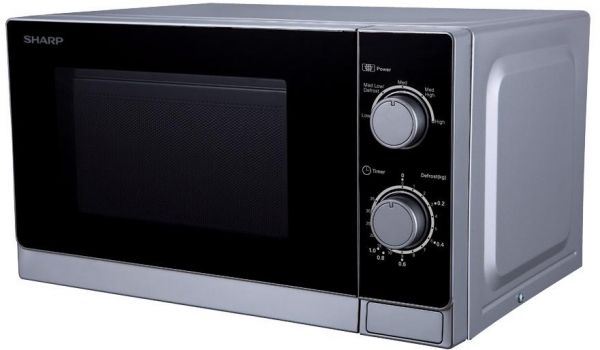 20 SHARP Microwave 20 Litre , 800 Watt in Silver Color R-20CR(S) - الصورة 1