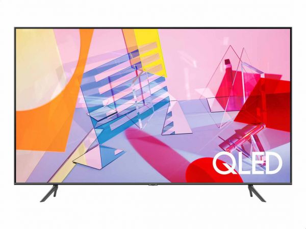 55 4K------- Samsung QA55Q60TAUXEG 4K Ultra HD Smart TV 55 Inch with Built-in Receiver and Remote Control, Black - الصورة 1
