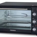 فرن كهربائي TORNADO سعة 63 لتر، 2200 واط باللون الأسود مع شواية ومروحة TEO-63(K)