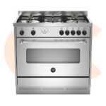 LA GERMANIA Freestanding Cooker 90 x 60 cm 5 Gas Burners In Stainless Steel Color AMS95C81CXS/2