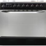 طباخ غاز من وايت بوينت 5 شعلات أسود - مروحة - WPGC 8060 BA