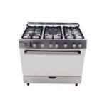 White Point Digital Gas Cooker, 5 Gas Burners, Stainless Steel with Fan, 90 cm - WPGC 9060 XCFSDAM