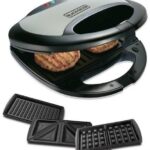بلاك آند ديكر TS2090-B5 3 في 1 صانعة ساندويتش وشواية ووافل، 750 واط